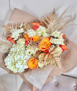 Orange fresh flower bouquet